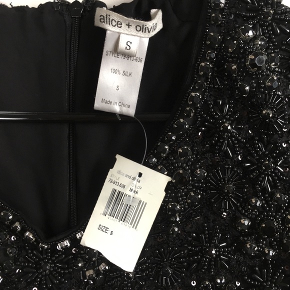 NWT Alice + Olivia 100% Silk Dress Balletcore - Picture 8 of 9